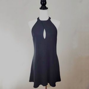 Lulus Black Halter Skater Dress7